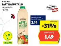 Hofer Saft naturtrüb Angebot