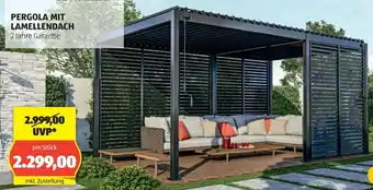 Hofer Pergola mit lamellendach Angebot