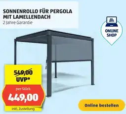 Hofer Sonnenrollo für pergola mit lamellendach Angebot