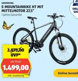 Hofer E-mountainbike ht mit mittelmotor 27,5" Angebot