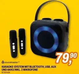 Expert Karaoke-system mit bluetooth, usb, aux und akku inkl. 2 mikrofone Angebot