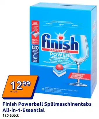 Action Finish Powerball Spülmaschinentabs Angebot