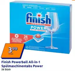 Action Finish Powerball All-in-1 Spülmaschinentabs Power Angebot