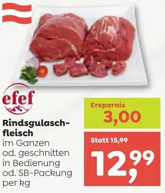 ADEG Rindsgulasch- fleisch Angebot