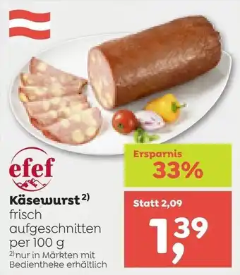 ADEG Käsewurst Angebot