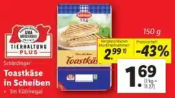 Lidl Toastkäse in Scheiben Angebot