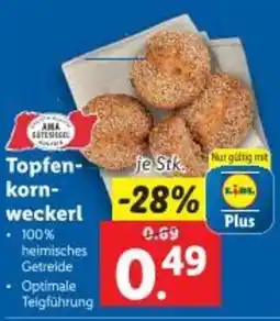 Lidl Topfen- korn- weckerl Angebot