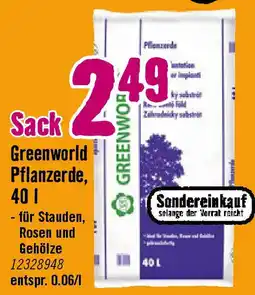 Hornbach Greenworld Pflanzerde Angebot