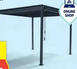 Hofer Green Solar Pergola mit Lamellendach Angebot