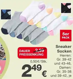 KiK Sneaker Socken Angebot