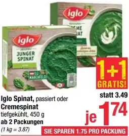 Maximarkt Spinat oder Cremespinat Angebot