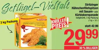 Maximarkt Hähnchenfiletspitzen mit Sesam- oder Kürbiskernpanade Angebot