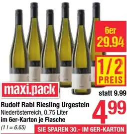 Maximarkt Rudolf Rabl Riesling Urgestein Angebot