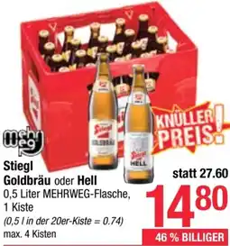 Maximarkt Goldbräu oder Hell Angebot