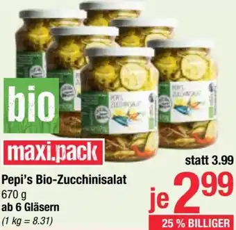 Maximarkt Bio-Zucchinisalat Angebot