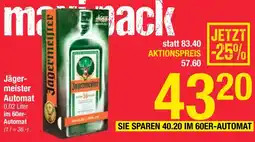 Maximarkt Jäger- meister Automat Angebot