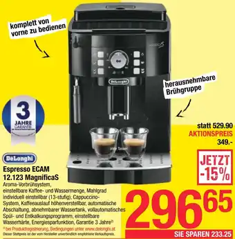 Maximarkt Espresso Ecam MagnificaS Angebot