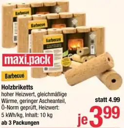 Maximarkt Holzbriketts Angebot