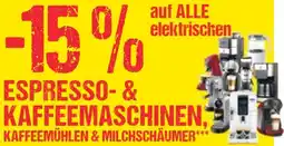 Maximarkt Auf alle elektrischen, espresso- & kaffeemaschinen. kaffeemühlen & milchschäumer Angebot