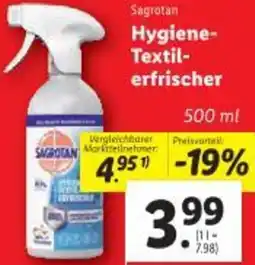 Lidl Hygiene- Textil- erfrischer Angebot