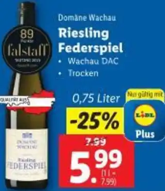 Lidl Riesling Federspiel Angebot