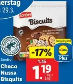 Lidl Choco Nussa Bisquits Angebot