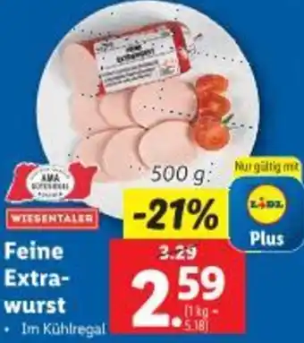 Lidl Feine Extra- wurst Angebot