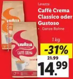 Lidl Caffè Crema Classico oder Gustoso Angebot