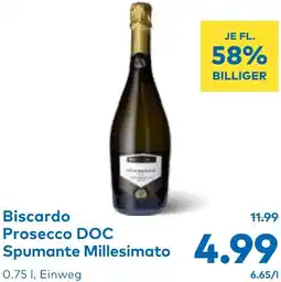 T&G Biscardo Prosecco DOC Spumante Millesimato Angebot