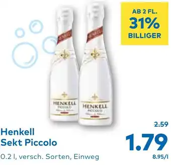 T&G Sekt Piccolo Angebot