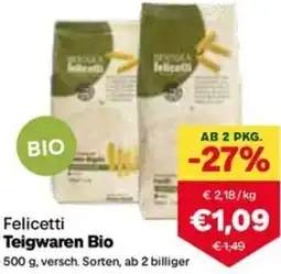 MPreis Teigwaren Bio Angebot