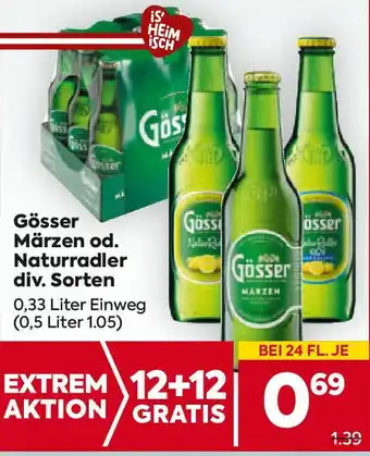 Billa Gösser Märzen od. Naturradler Angebot