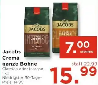 Unimarkt Jacobs Crema ganze Bohne Angebot