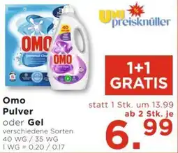 Unimarkt Omo Pulver oder Gel Angebot