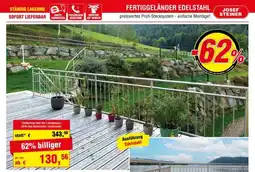 Josef Steiner FERTIGGELÄNDER EDELSTAHL Angebot