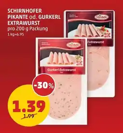 PENNY Schirnhofer pikante od. gurkerl extrawurst Angebot