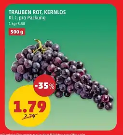 PENNY Trauben rot, kernlos Angebot