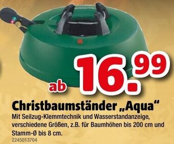 Liebmarkt Christbaumständer Aqua Angebot