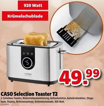 Liebmarkt Caso Selection Toaster T2 Angebot