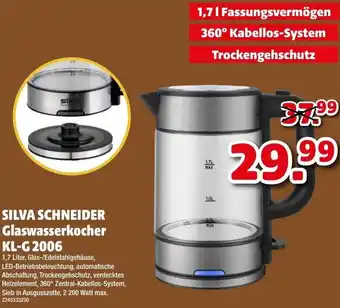 Liebmarkt Silva Schneider Glaswasserkocher KL-G 2006 Angebot