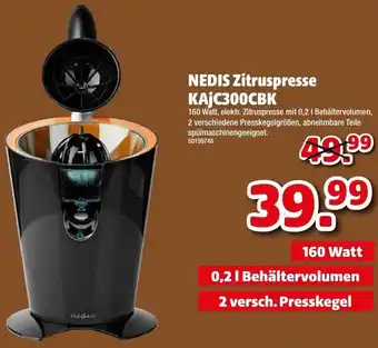 Liebmarkt Nedis Zitruspresse KAjC300CBK Angebot