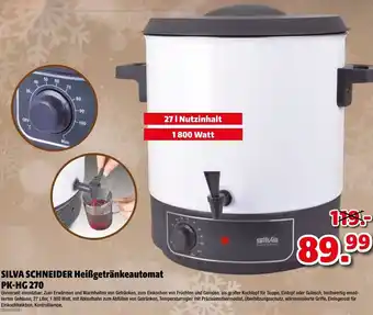 Liebmarkt Silva Schneider Heißgetränkeautomat PK-HG 270 Angebot
