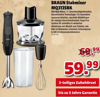 Liebmarkt Braun Stabmixer MQ3135BK Angebot