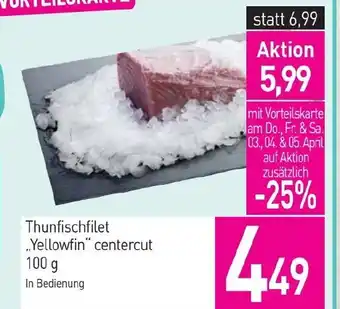 Sutterlüty Thunfischfilet ..yellowfin centercut Angebot
