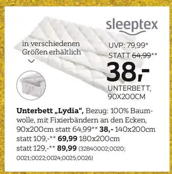 XXXLutz Unterbett Lydia Angebot