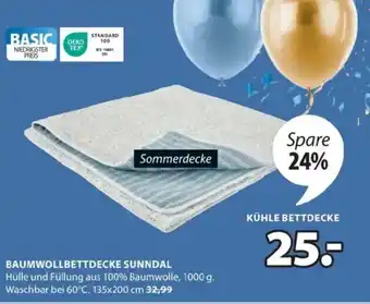 JYSK Baumwollbettdecke sunndal Angebot