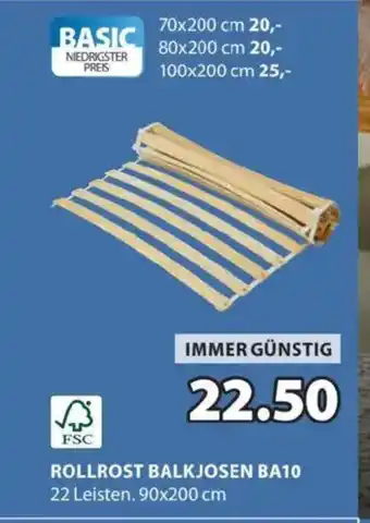 JYSK Rollrost balkjosen ba10 Angebot