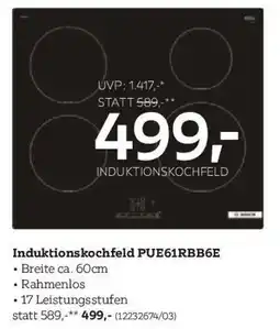 XXXLutz Induktionskochfeld PUE61RBB6E Angebot