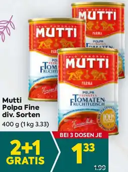 Billa Mutti Polpa Fine Angebot