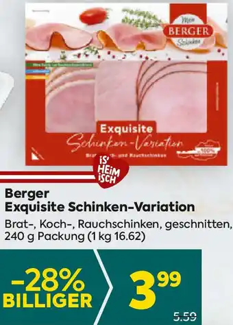 Billa Exquisite Schinken-Variation Angebot